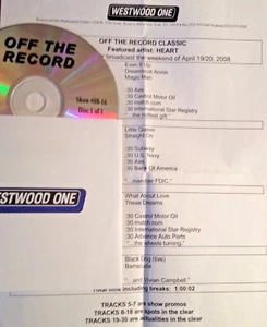 RADIOSHOW: OFF THE RECORD CLASSIC 4/19/08 HERZ SPECIAL mit 12 INTERVIEWS - Bild 1 von 1