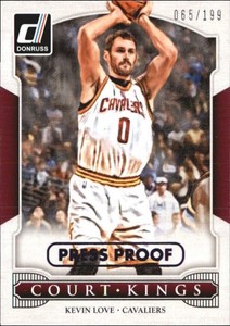 2014-15 Donruss Court Kings Press Proofs Purple Card #26 Kevin Love /199