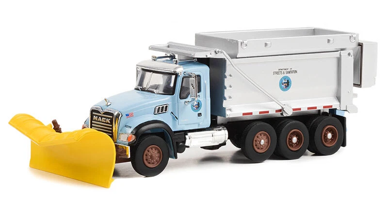 GREENLIGHT - Camion sous blister de la série SD TRUCKS -MACK Granite avec lam... - Photo 1/1
