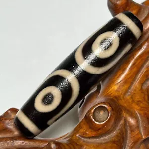 Colección Tibetana Ágata Dzi Cuentas Amuleto Colgante Tíbet Talismán Protector 3 Ojos - Imagen 1 de 8