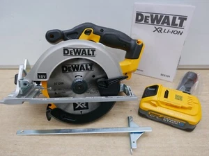 DeWalt DCS391 18V XR 165mm Circular Saw Bare Unit + DCBP518 powerstack Battery - Picture 1 of 3