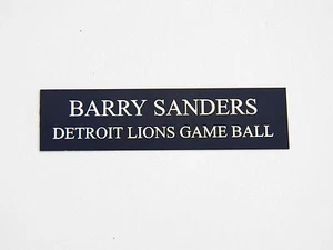 Custom Engraved Name Plate Acrylic Memorabilia Display Collectible any name/team - Picture 1 of 1