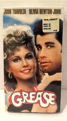 Grease [VHS] John Travolta Olivia Newton John excellent Sealed With Watermark - Image 1 of 3