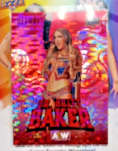Dr. Britt Baker 2024 Upper Deck All Elite Wrestling Allure Red Pulsar Parallel - Foto 1 di 1