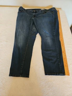 Pantalones de mezclilla para mujer Jessica Simpson de moda talla grande enrollados para siempre 22 W Foto 1 de 4
