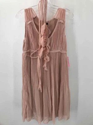 Vestido sem mangas usado RYU rosa tamanho médio comprimento do joelho - Imagem 1 de 3