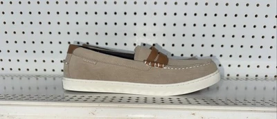 Mocasines sin cordones informales de gamuza para hombre Cole Haan Nantucket talla 9,5 beige marrón Foto 1 de 4