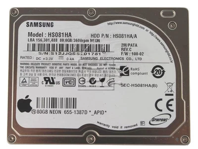 Samsung HS081HA iPod hard drive - Image 1 of 2