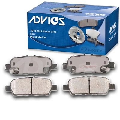 Juego de pastillas de freno de disco trasero ADVICS para Nissan 370Z 2010-2017 - neumático de freno jp Foto 1 de 4