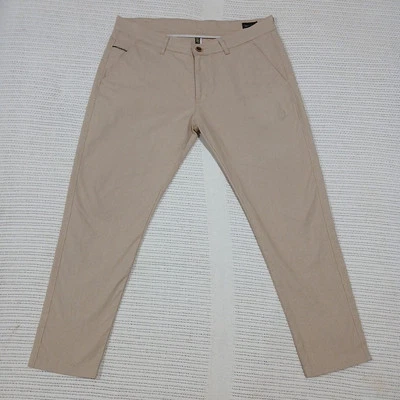 Diesel Black Gold Chino Ankle Pants Men’s Size 36x26 Beige Small Checked Pattern - Image 1 of 4