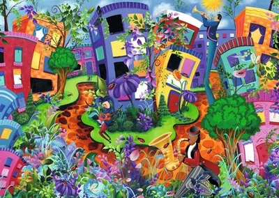 Ravensburger Lady Bug Lane 1000 piece fantasy jigsaw puzzle - Image 1 of 2