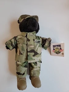 Vintage Bear Forces of America Army Teddy Camo Uniform 11" Plush Stuffed  New - Picture 1 of 7