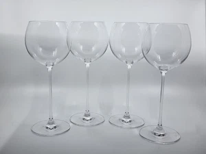 4 Rona Slovakia Balloon Wine Glasses 9" Long Thin Stem - Picture 1 of 4