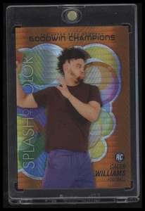 2023 UD Goodwin Champions #SCP-79 Caleb Williams Platinum Orange Prism #/499 - Bild 1 von 2