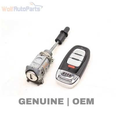 2011-2018 AUDI A8 QUATTRO - LOCK Switch / Cylinder SET W/ KEY 4H0898374S - Image 1 of 4