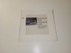 Ankündigung Apple Inc Commercial Credit Vintage Broschüre gedruckt in USA Juli 1986 - Bild 1 von 8