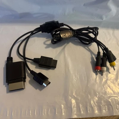 Universal AV Connector Component Gaming Cable for PS3 PS2 XBOX  WII - Image 1 of 3