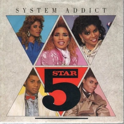 Five Star System Addict 7" vinyl UK Rca 1985 B/w pure energy pic sleeve PB40515 - Image 1 of 2