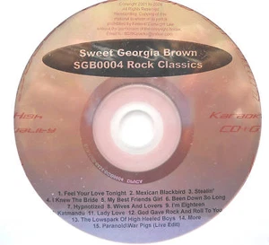 **SWEET GEORGIA BROWN KARAOKE CDG DISC HOT HITS FREE UNTRACKED POST IN AUS** - Picture 1 of 1