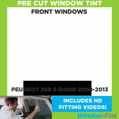 Kit de película de tinte para ventana de coche precortado para Peugeot 308 5 puertas 2008-13 ventanas delanteras Foto 1 de 4