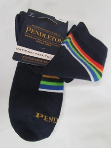 Pendleton Socks National Parks Striped Navy Crater Lake Womens M NEW NWT - Picture 1 of 3