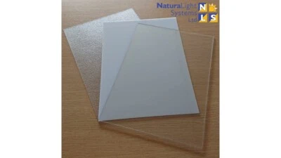 BRAND VARIES CLEAR or TINTED 2/3mm POLYCARBONATE SOLID SHEET A4 A5 A3 MARLON PALRAM MAKROLON