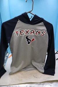 XXL youth thin argyle letters HOUSTON TEXANS HOODED SWEATSHIRT HOODIE NFL NWT - Picture 1 of 4