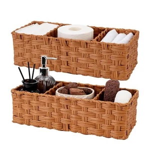 Bathroom Toilet Organizer Back Of Toilet Storage Basket Waterproof Storage Baske - Picture 1 of 8