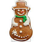 GINGERBREAD SNOWMAN CARDBOARD CUTOUT Standup Standee Poster Christmas Cookie