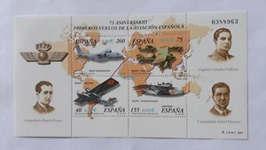 HOJA BLOQUE 75 ANIVERSARIO AVIACION. Nº 3790. AÑO 2001. NUEVA. - Imagen 1 de 1