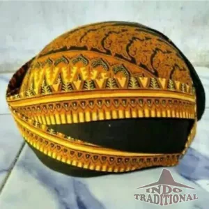 Blangkon Solo Batik Keraton Kasunanan 022 Javanese hat Traditional Headdress - Picture 1 of 5