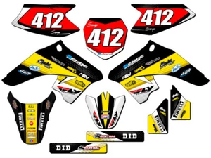 All Years DRZ 50|70 RICOCHET Black Senge Graphics Kit Compatible with Suzuki - Imagen 1 de 10