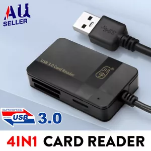 USB 3.0 All In One Multi Memory Card Reader CF Micro SD HC SDXC TFLASH MS AU - Picture 1 of 8
