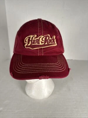 Gorra de béisbol Hard Rock Café Montreal ajustable envejecida marrón rojizo Foto 1 de 4