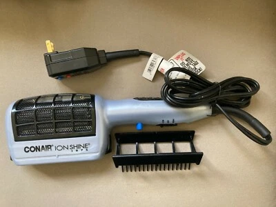 Conair Ion Shine 1875 Hair Blow Dryer Styler Model SD61S Gray Tested One Attach - Image 1 of 4