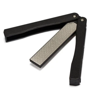 Cuchillo de diamante de bolsillo plegable afilador piedra afiladora piedra afiladora doble cara - Imagen 1 de 10