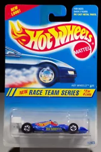 1995 Hot Wheels ~RACE TEAM~ Hot Wheels 500 2/4 (Basic Hub Wheels) MOSC - Picture 1 of 2