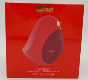 PUPA BIRD 4 ROJO, RUBOR, CREMA PARA LABIOS, BRILLO DE LABIOS Y SOMBRAS DE OJOS COMPACTAS NUEVAS EN CAJA. - Imagen 1 de 3