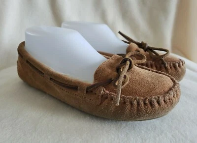 Minnetonka Mujer 6 Mocasines Mocasines Cuero Marrón Imitación Piel Forrado 4011 Foto 1 de 4