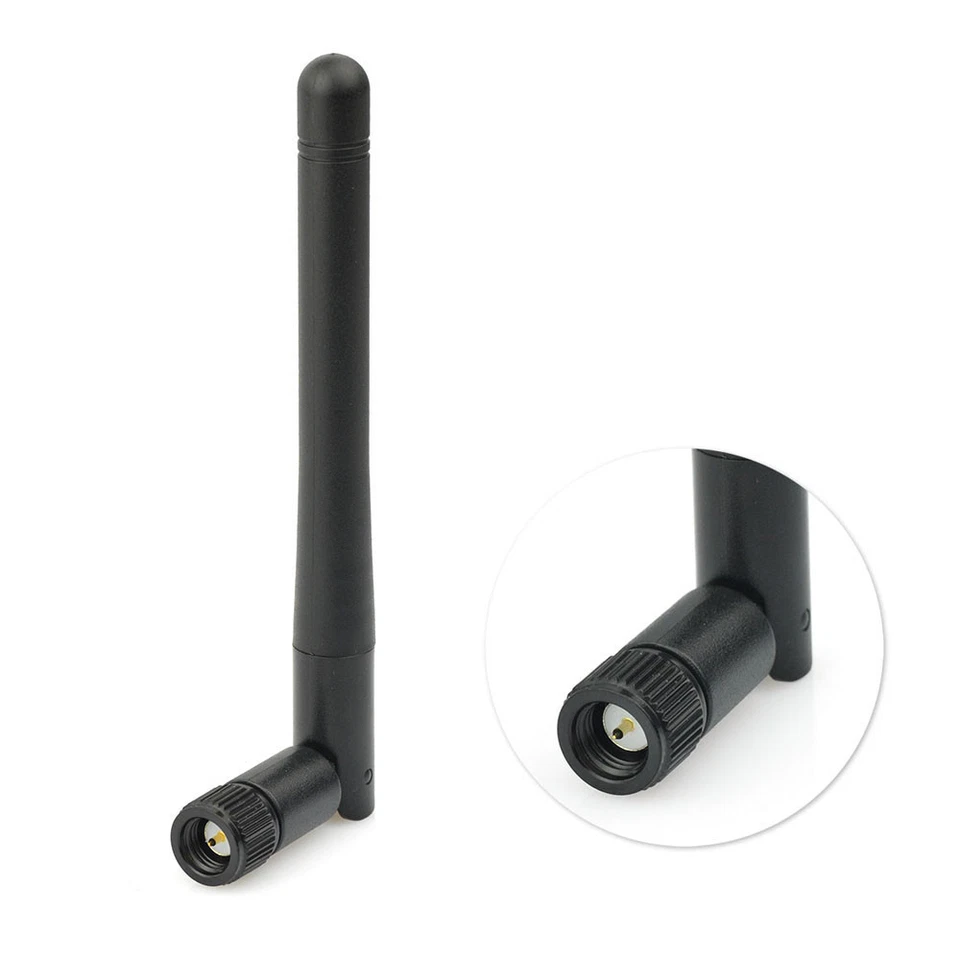 10pcs 2.4GHz 3dBi Omni WIFI Antenna SMA Tilt &swivel design for wireless router - Image 1 of 4