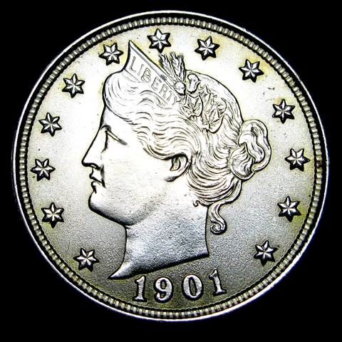 1901 Liberty V Nickel US Coin ---- GEM BU++ STUNNING ---- #Q415 Cover