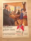 ORIGINAL WERBUNG REKLAME 1961 MALBORO Zigaretten Modernes Leben,moderne Menschen