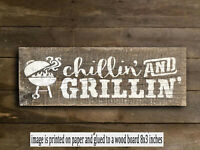 Grocery Kitchen Retro  Wood Sign Shelf Sitter Rustic Farmhouse  Sign   8x3" bs
