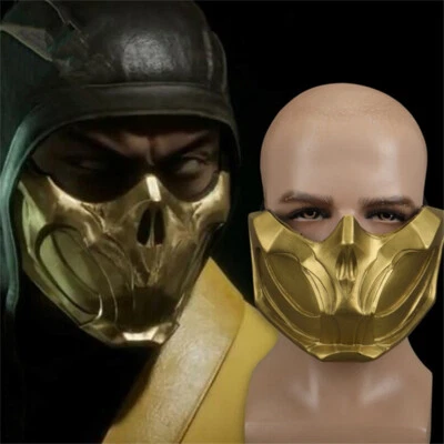 Mortal Kombat MK11 Scorpion Mask Cosplay Replica PVC Prop Halloween Outfit New - Image 1 of 4