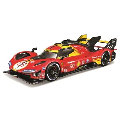 Bburago 18-26312 Ferrari 499P LMH #50 Lemans 2024 Modellino Auto 1:24 da Corsa - Immagine 1 di 4