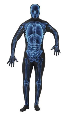 Disfraz de Rayos X Smiffy Traje de Segunda Piel Disfraz de Esqueleto para Adulto XL Foto 1 de 4