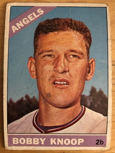 1966 Topps Bobby Knoop Baseball Card #280 Angels Second Base Low-Grade Poor - Picture 1 of 2
