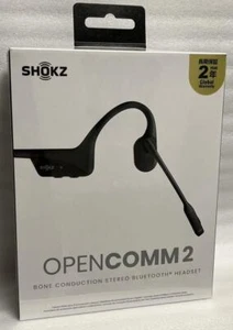 Auriculares inalámbricos de negocios Shokz OpenComm 2 conducción ósea Bluetooth 5.1 negros - Imagen 1 de 10