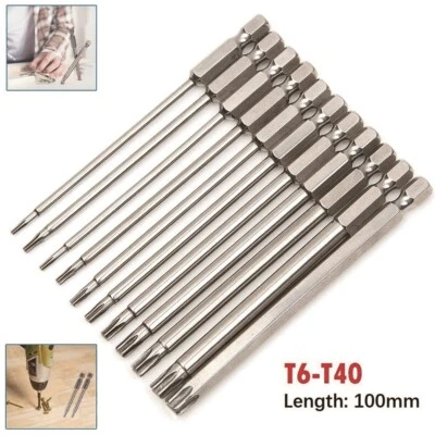 Long lasting Alloy Steel Torx Screwdriver Bit 100mm for Various Tools. - Image 1 of 4