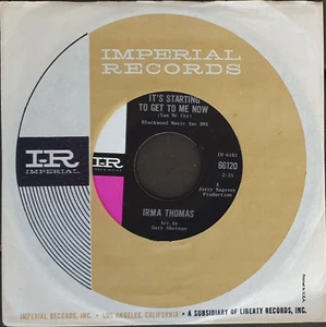 Irma Thomas- It's Starting To Get To Me Now/Hurt's All..7” Single 1965 Imperial - Picture 1 of 4